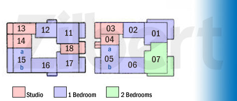 Floor map of Hilton Bentley Beach