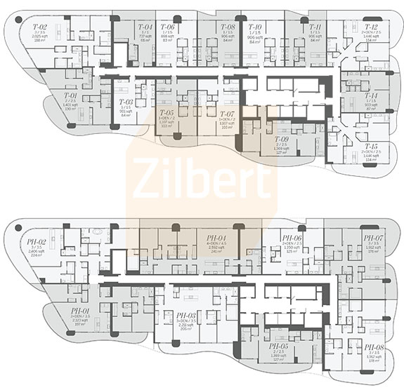 Floor map of Brickell Flatiron