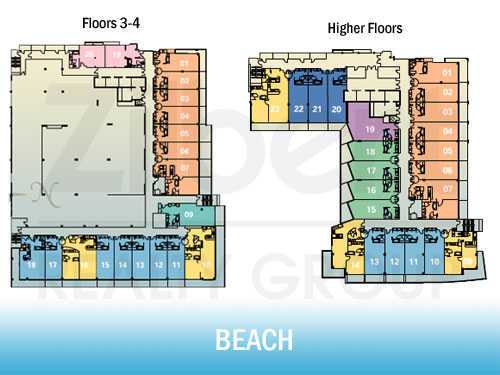 Floor map of Fontainebleau III Sorrento