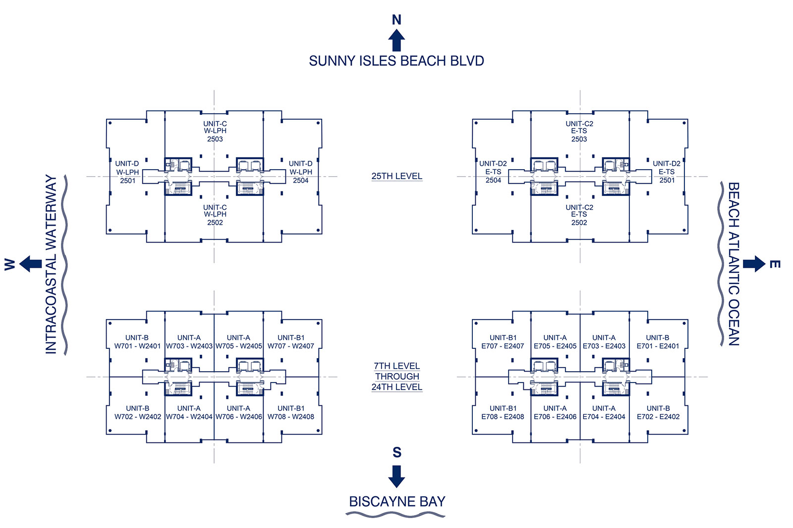 Floor map of Parque Towers