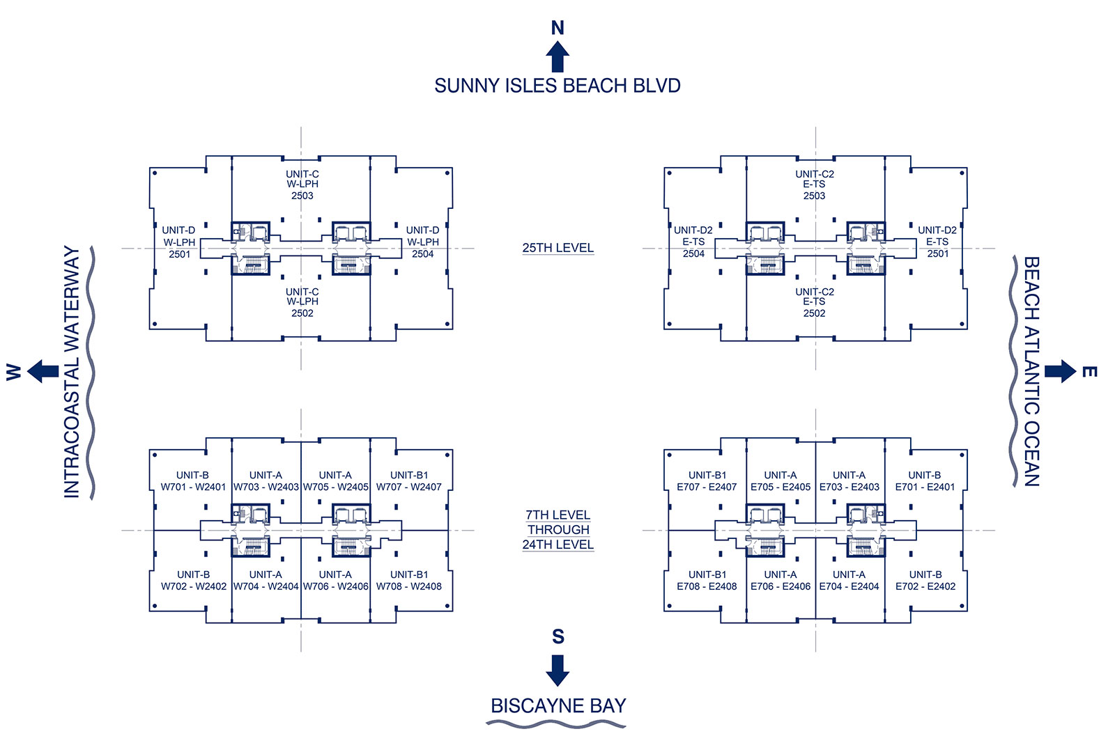 Floor map of Parque Towers