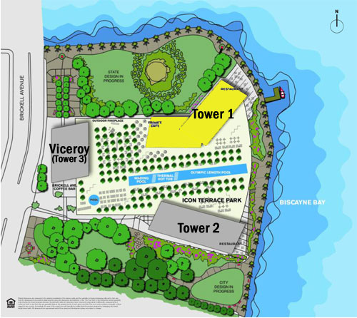 Floor map of ICON Brickell Tower 1